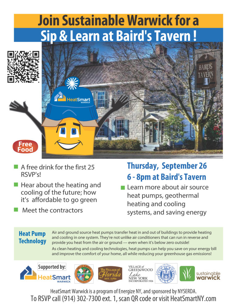 Sustainable Warwick Heat Pump Event – Thursday, September 26th