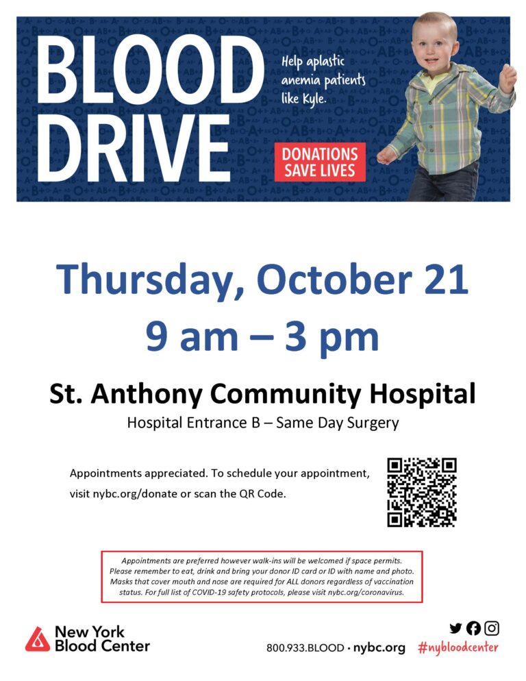 St. Anthony Community Hospital Blood Drive